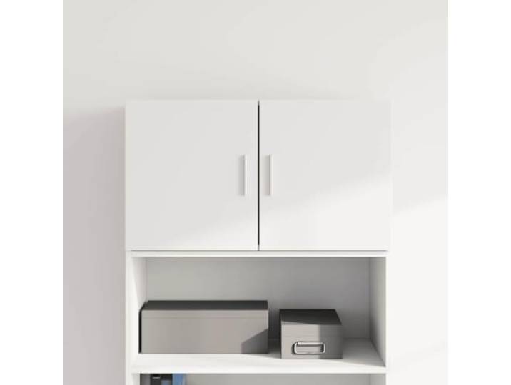 HEFZGDB Wandschrank mit glatter Oberfläche und Feuchtigkeitsbeständigkeit aus Holzwerkstoff, weißer wandmontierbarer Schrank für Ordnung im Wohnzimmer mit Montageoption