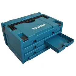 Makita MAKSTOR 3.6 Kasten für Kleinteile Schwarz, Blau