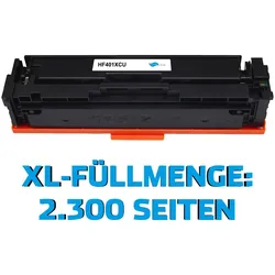 XL-Toner kompatibel zu HP 201X/ CF401X cyan