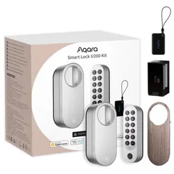 Aqara Smart Lock U200 Kit, Matter, Zigbee, Bluetooth, Fingerabdruck, NFC, Code-Pad, silber
