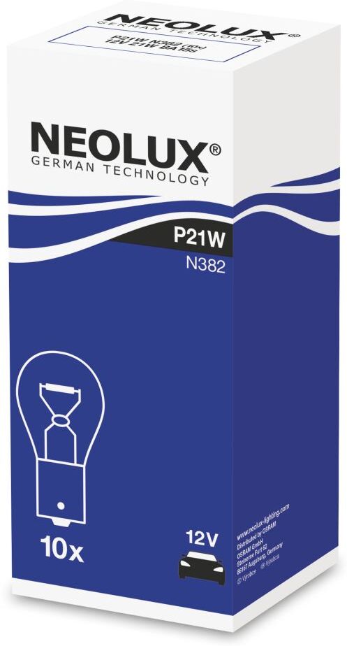 Neolux Lampada secondaria P21W 12V, 21W, 10 Pezzo
