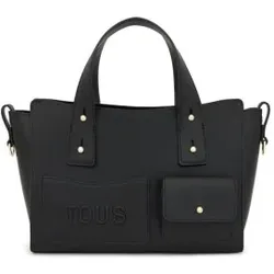TOUS für Damen. 2002373451 City Handtasche Medium schwarz (OSFA), Lässig, Polyurethan