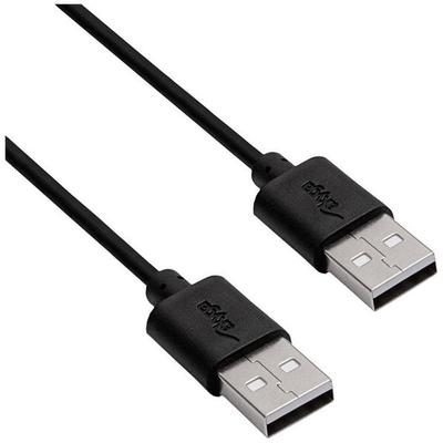 Akyga USB-Kabel USB-A Stecker, USB-A Stecker 1.80m Schwarz AK-USB-11