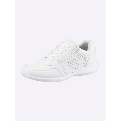 Sneaker CASUAL LOOKS, Damen, Gr. 39, weiß, Lederimitat, Schuhe Sneaker
