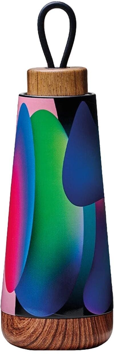 Thermoflasche "BioLoco Loop M.-colorful balloons 350 ml", bunt (blau), Trinkflaschen, 350ml, Edelstahl, Silikon, Thermoflasche blau 350ml
