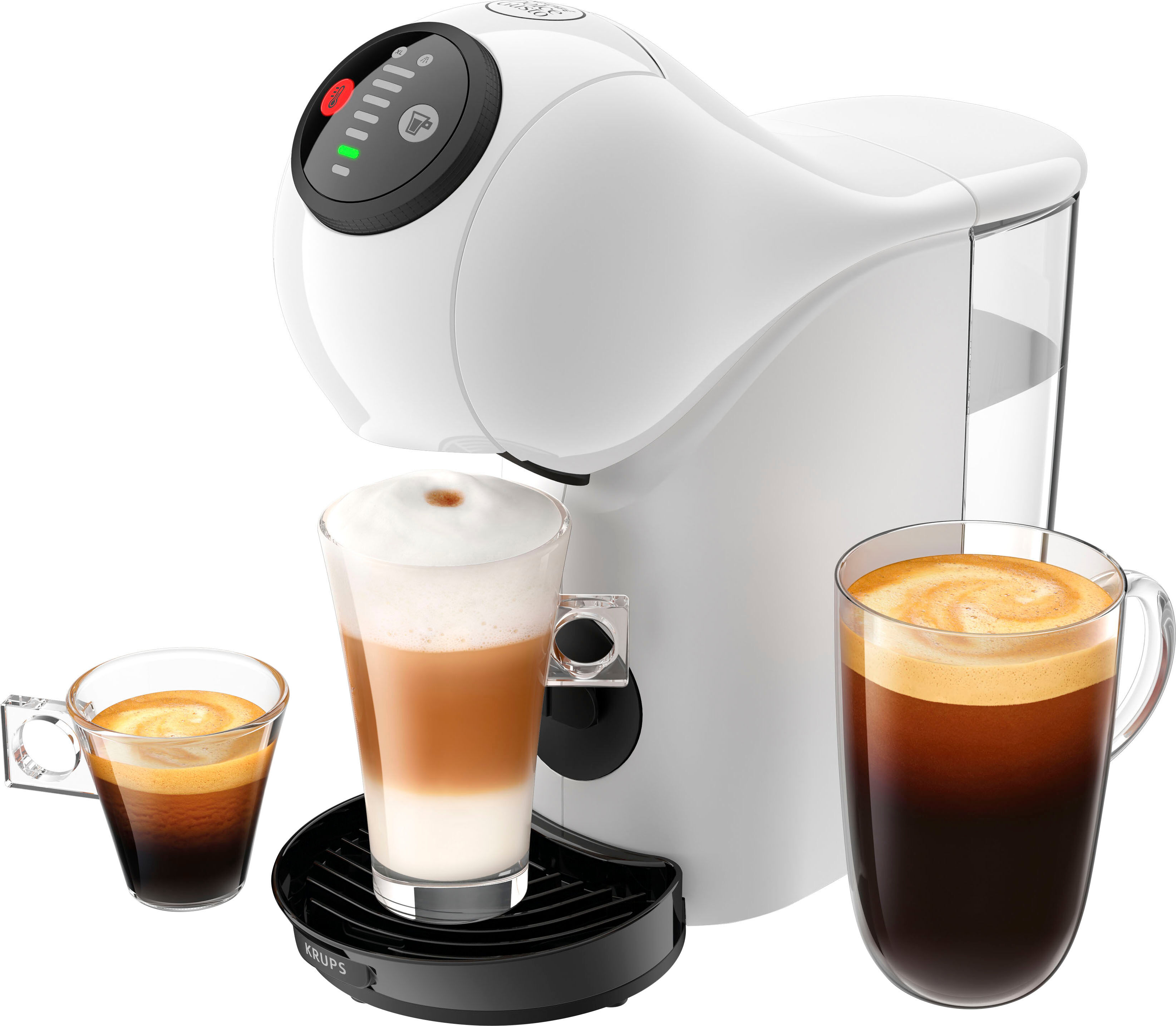NESCAFÉ DOLCE GUSTO Kapselmaschine "KP2431 Genio S", weiß, B:14,3cm H:32,7cm T:32,6cm, Kaffeemaschinen, inkl. 3 Pakete Starbucks Caramel Macchiato im Wert von UVP 17,97 €, Kapselmaschine