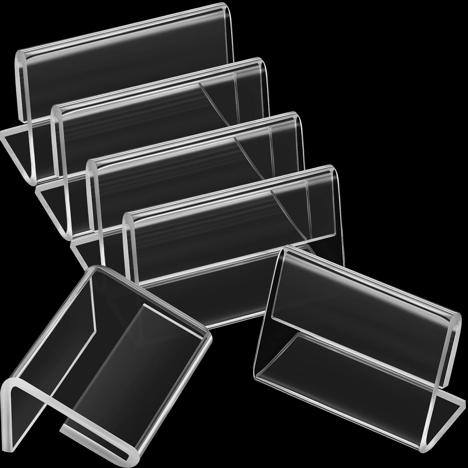 70 stuks mini-acryl prijslabels in L-vorm