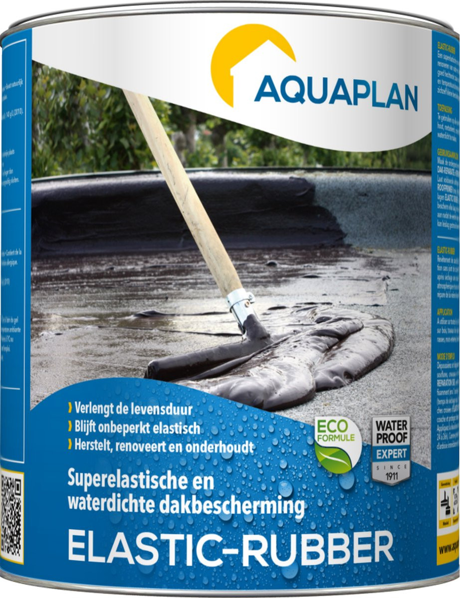 Aquaplan Elastic-Rubber waterdichte dakcoating - 0,75 kg
