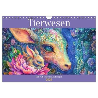 Tierwesen – Der Fantasie entsprungen (Wandkalender 2026 DIN A4 quer), CALVENDO Monatskalender