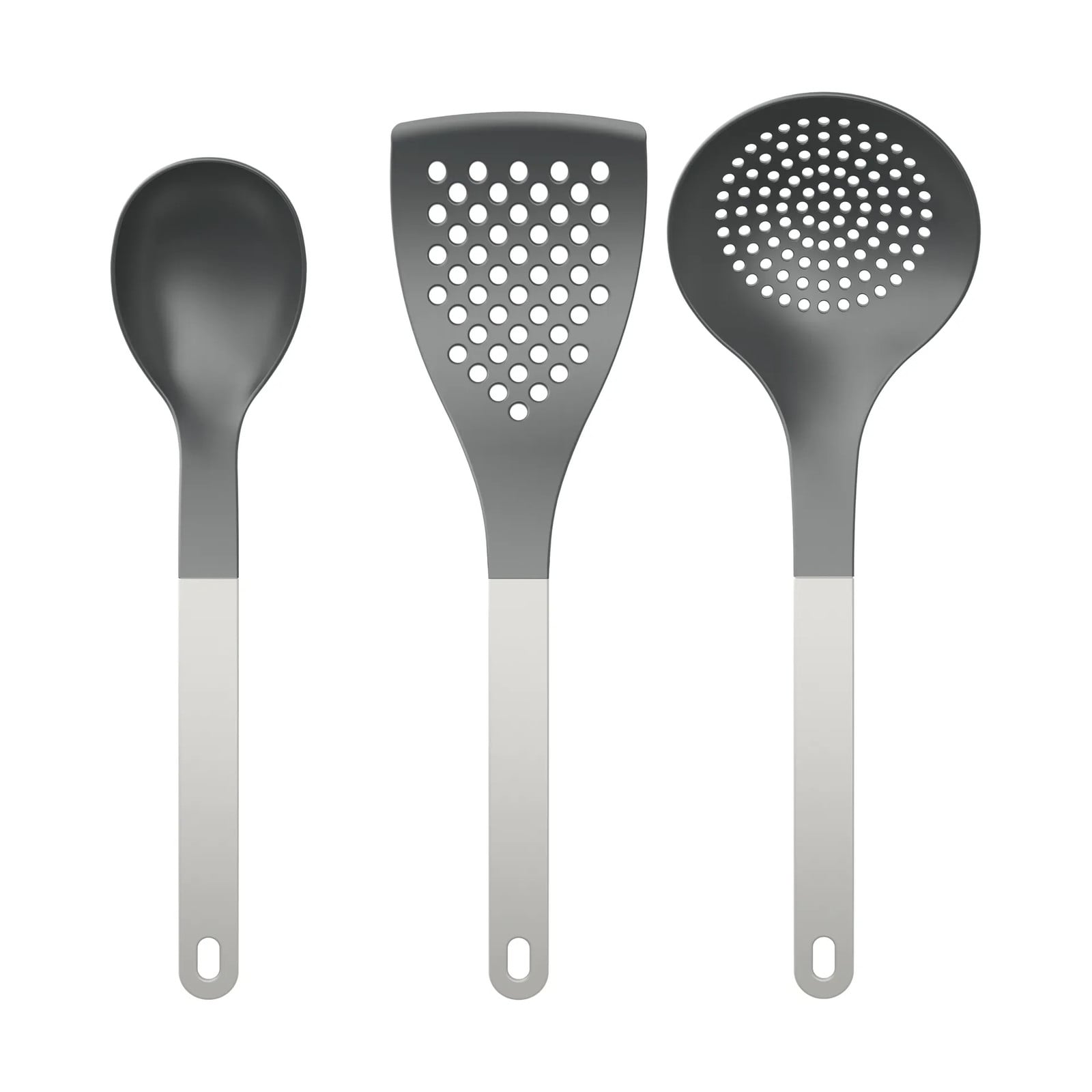 Rosti Optima 3-delige keukengerei set van wit nylon