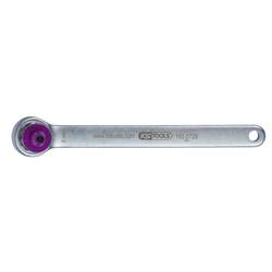 KS Tools 160.0728 Bremsen-Entlüftungsschlüssel, extra kurz, 9 mm, lila