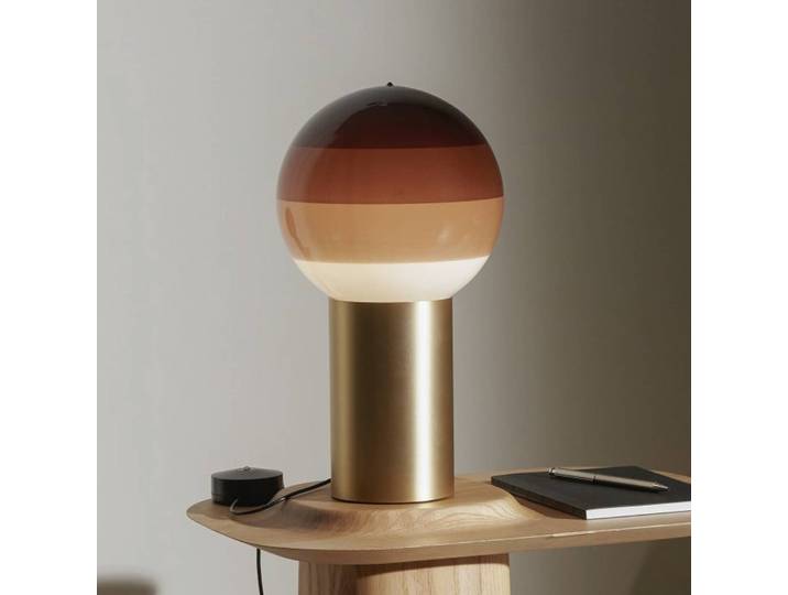 MARSET Designer Tischlampe Dipping Light, braun / rost, für Wohn- / Esszimmer, Glas, Design