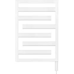 Zehnder Tetris Design-Heizkörper elektrisch, Serie IHC, 988x45x600 mm, Farbe White Quar., montagefertig mit Wandkonsolen