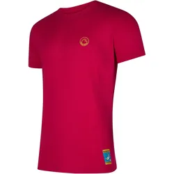La Sportiva, Herren, Sportshirt, Climbing on the Moon T-Shirt M, Climbing T-Shirt (XXL), Pink, Gelb