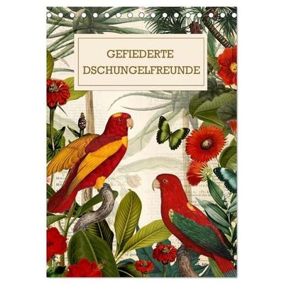Gefiederte Dschungelfreunde (Tischkalender 2027 DIN A5 hoch), CALVENDO Monatskalender