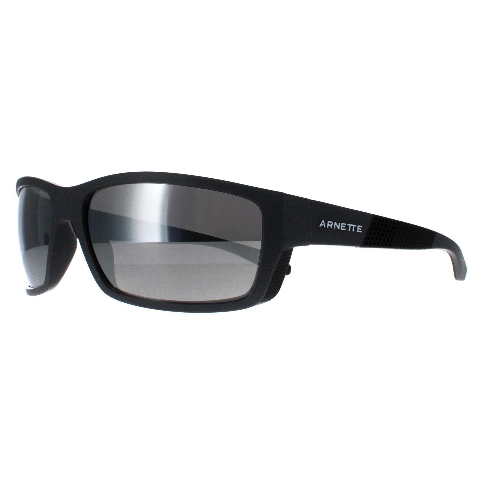 Arnette Rechthoek Heren Medium Grijs Spiegel Zilver Gepolariseerd AN4336 Frambuesa
