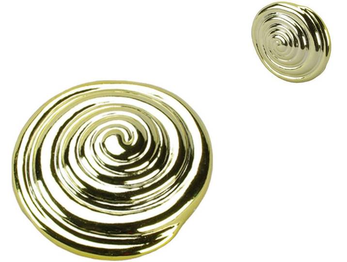 Dekomagnet LIEDECO Schnecke , gold (goldfarben), Ø:6,5cm, Materialmix, Gardinenbefestigungen, Dekomagnet, für metallische Flächen