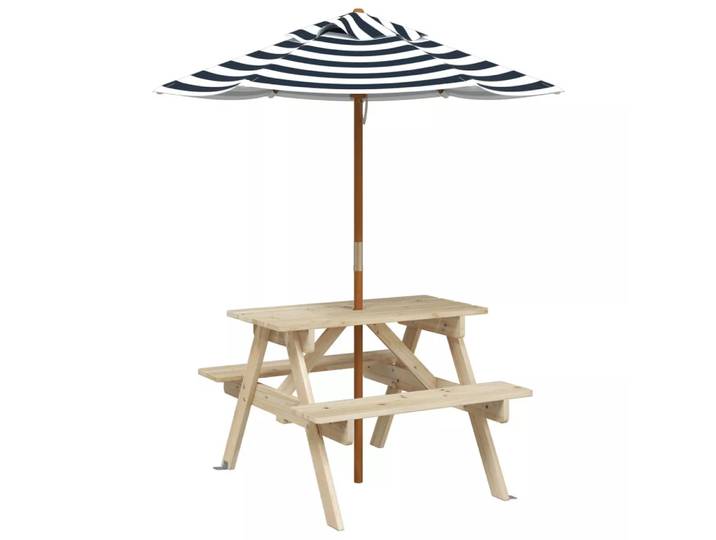 VidaXL - Picknicktisch holz, One Size, Braun