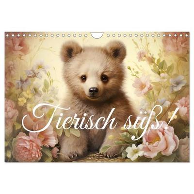 Tierisch süß! (Wandkalender 2026 DIN A4 quer), CALVENDO Monatskalender