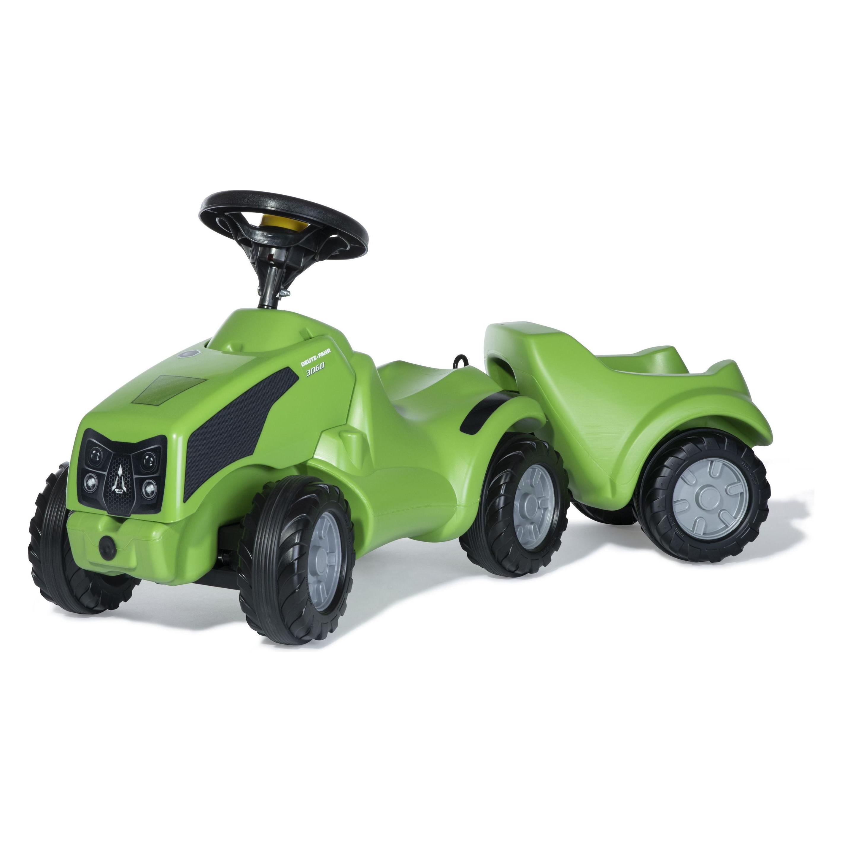 Rolly Toys Set Babyrutscher mit Anhänger rollyMinitrac Deutz Agrokid (Rutscher mit Ablagefach, ergon (135899)