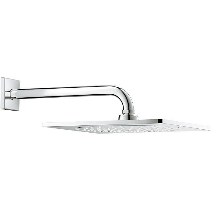 Grohe Rainshower F-Series 10 Kopfbrause 26070000 chrom, Durchfluss 9,5l/m, mit Brausearm 286 mm
