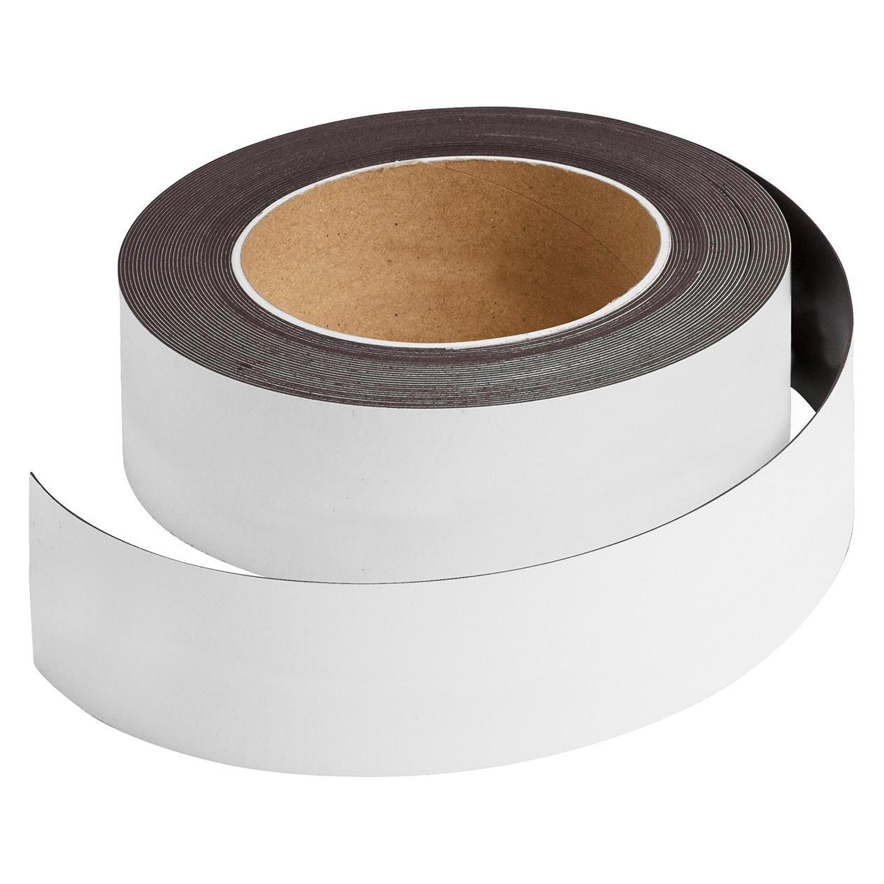Brady B-859, magnetische Streifen, Weiss, 50mm x 10m, beschriftbar und abwischbar (1 Rolle) (225181)