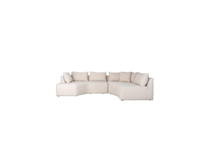 Hochwertiges 5-Sitzer Design Ecksofa „Prosper“ Sand Zuiver