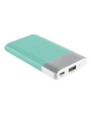 Ultron RealPower PB-4000 Fashion Blau Silber Universal Rechteck Lithium Polymer LiPo 4000 mAh USB 1 x Out (282248)