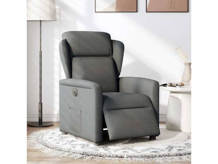 Style minimaliste - Siège de salon - Fauteuil inclinable électrique Gris foncé Tissu - Pour Relaxation dfa7946687
