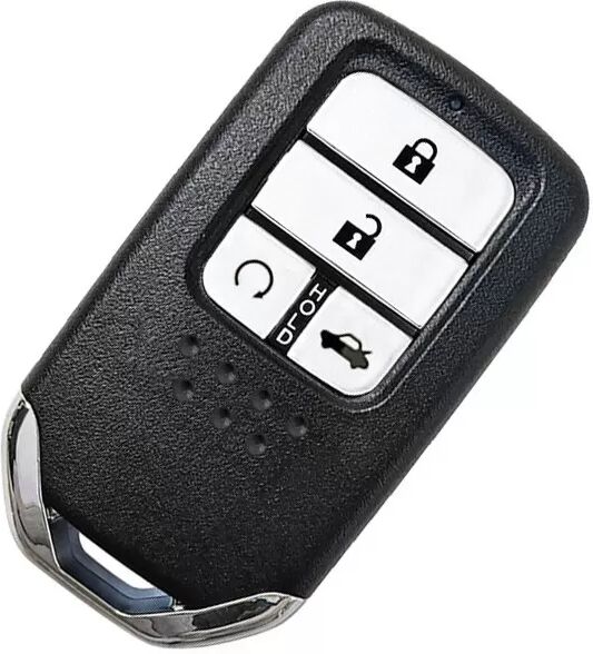 INF 4-Tasten-Schlüsselgehäuse mit Heckklappe - Ersatzschlüssel kompatibel mit Honda
