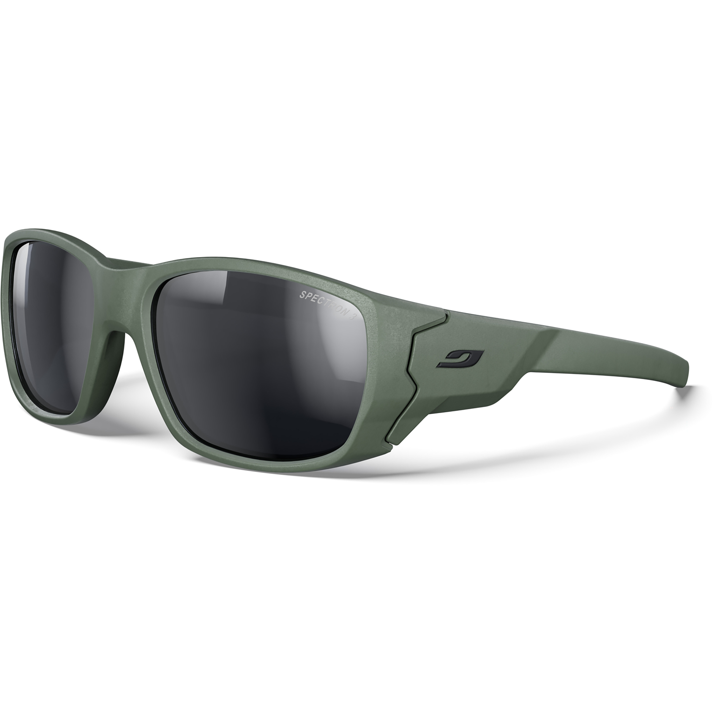 Julbo Stronger Spectron 3 Sonnenbrille Kinder Sonnenbrillen khakigrün Größe S | 4-8 Jahre Laufen | Trailrunning | Rennrad