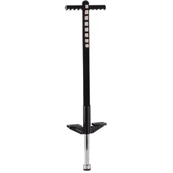 Relaxdays Pogo Stick für Kinder 35 kg Schwarz,Silber