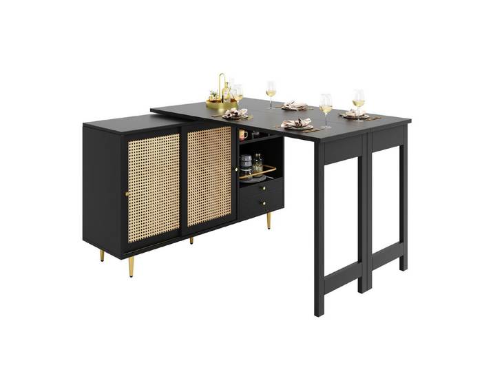 Rutaqian Stehtisch 360° drehbarer Stehtisch 107x40x70 cm, modernes Design, (1-St), für Küche und Esszimmer