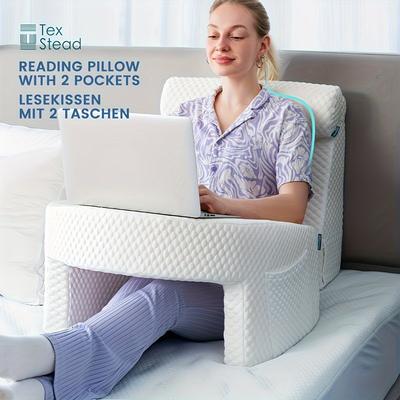 Youfap Market Extra Large Memory Foam Bed Rest Pillow For Reading & Gaming, Comfortable Arm Rest Pillow For Adults light Cooling