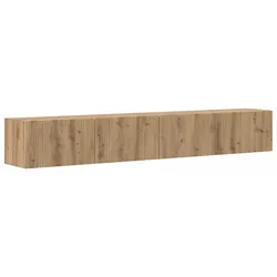 vidaXL TV-Wandschrank 2 pcs Kunsthandwerk Eiche 60 x 31 x 29,5 cm