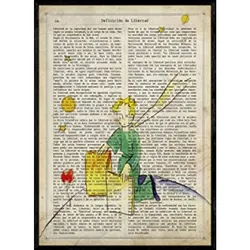 POSTER Prinz Für Kleine Kinder. A4 Schwarzer Rahmen