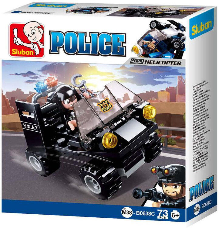 Police-Swat Quat 73 pcs - Sluban