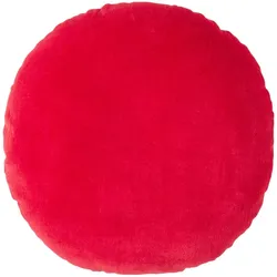 DEKOKISSEN rund rot, Baumwollsamt?40 cm