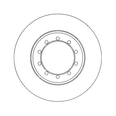 Trw Bremsscheibe [Hersteller-Nr. DF6711] für Ford