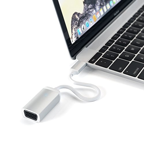 Satechi USB-C naar VGA-adapterkabel, 1080p@60Hz, Zilver