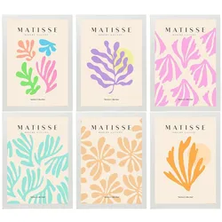 POSTER Set Mit 6 Illustrationen Von Henri Matisse Pastellfarben A3 Weißer Rahmen