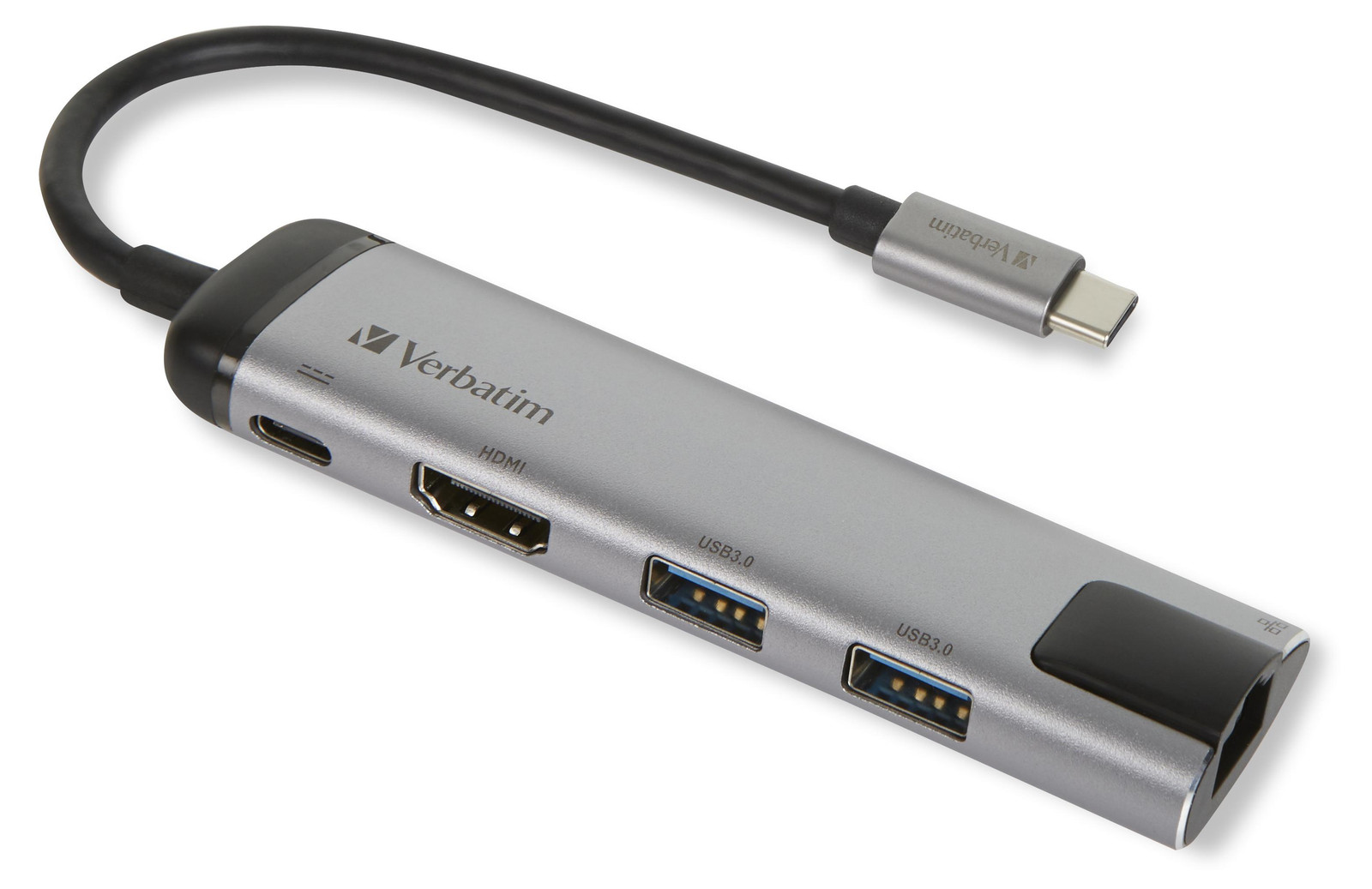 Verbatim 49141 USB-C multiport-hub met USB 3.0, HDMI en Gigabit Ethernet