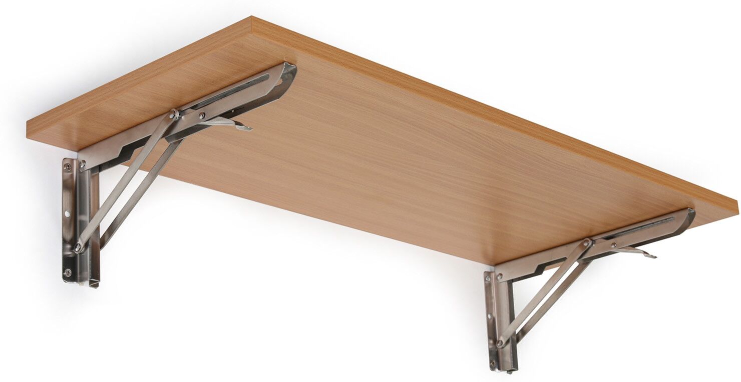 B2B Partner Klappbarer Regalboden, 800 x 420 mm, Buche