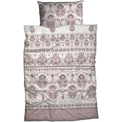 Bettwäsche CASATEX "Meriane", rosa (ashrose), B/L: 155cm x 220cm, 1 Stk., 1 Stk., Satin, B/L: 80cm x 80cm, 2 Stk., Satin, Obermaterial: 100% Baumwolle, Bettwäsche, Bettwäsche, exquisite, edle und detailreiche Bettwäsche