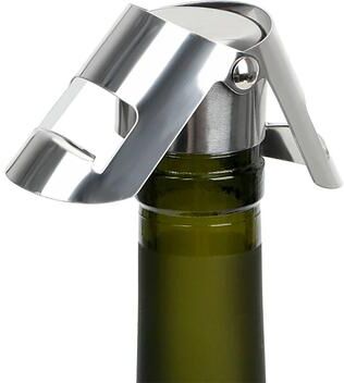 Uplift Picks Stainless Steel Wine Bottle Stopper Reusable Sealing Cork For Champagne And Beer Stainless Steel Wine Bottle Stopper Reusable Sealing Cork For Champagne And Beer