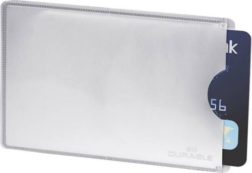 Durable RFID Ausweishülle, Schutzhülle 890023 Silber 10St.