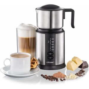 Cloer Milchaufschäumer 7789, elektrisch, Induktion, mit 8 Programmen, aus Edelstahl, silber, 800 ml
