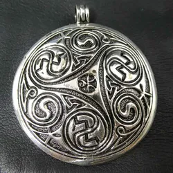 Drachensilber Triskel Silber Anhänger riesig massiv schwer Keltischer Schmuck 925 Silber - Silber