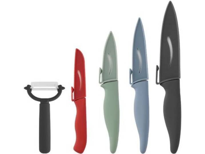 Essentielb - Set De Couteaux 4 Couteaux + 1 Eplucheur
