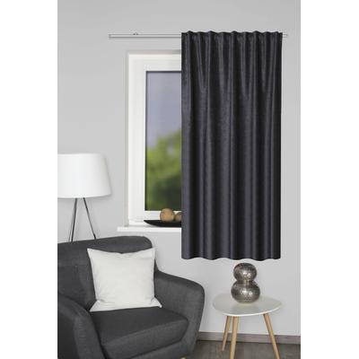 Vorhang HOME WOHNIDEEN "THERMOCHENILLE" Gr. 3, grau (anthrazit), B:135cm H:225cm, Polyester, Gardinen, Thermochenille THERMO Uni